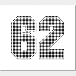 Plaid Number - 62 - Dark Posters and Art